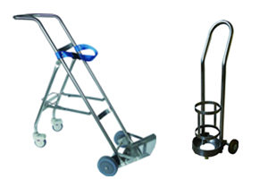 不銹鋼氧氣瓶推車C061、C062