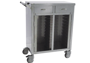 不銹鋼雙列病歷夾車(chē)Ⅲ型、IV型B381、B382